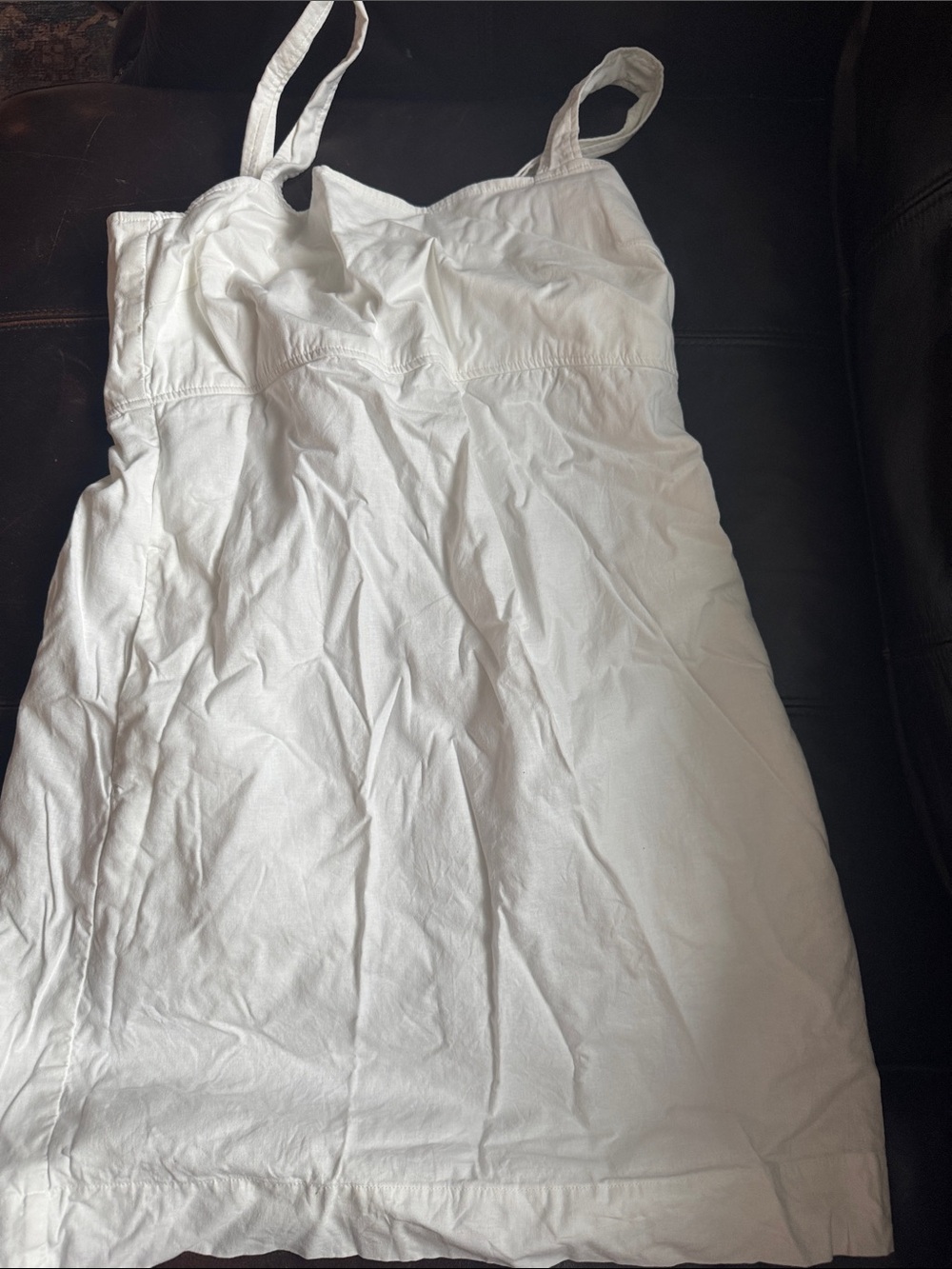 Uniqlo White Linen Blend Dress